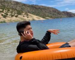 He enjoys water sports in his free time.